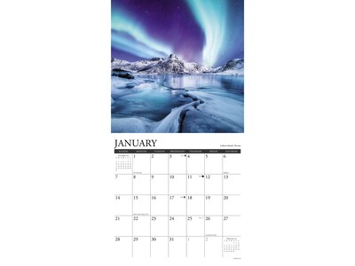 2024 Willow Creek Northern Lights 12" x 12" Monthly Wall Calendar (34699)