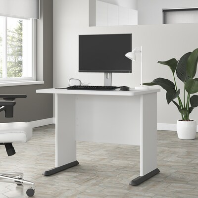 Bush Business Furniture Studio A 36"W Small Computer Desk, White (SDD136WH)