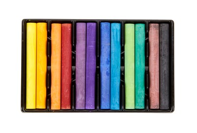 Crayola Drawing Chalk, Assorted Colors, 12/Box (51-0403)