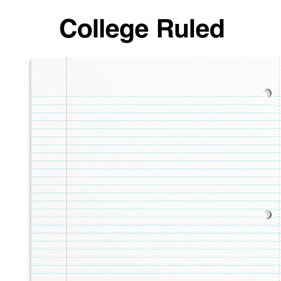 Staples Premium Poly 1-Subject Notebook, 8.5" x 11", College Ruled, 100 Sheets, Pink (ST51448D)