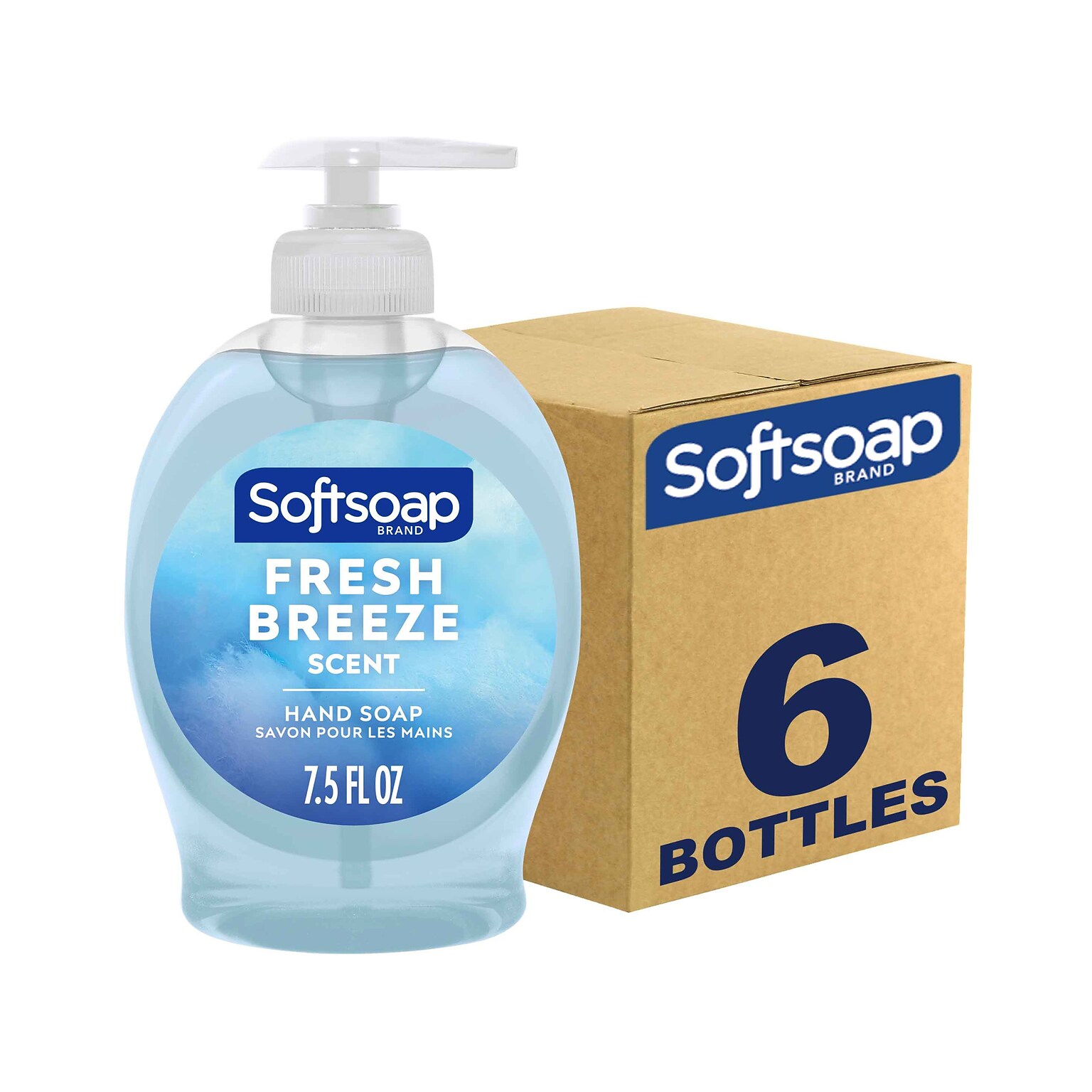 Softsoap Liquid Hand Soap, Fresh Breeze Scent, 7.5 Fl. Oz., 6/Carton (US04964ACT)