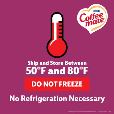NESTLE COFFEE MATE Coffee Creamer Salted Caramel Chocolate Flavor, Liquid Creamer Singles, 0.375 fl oz, 50 Count.