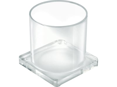 Azar Deluxe 4.38W Single-Cup Holder, Clear, Each (225578)