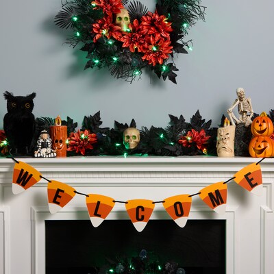 National Tree Company 31 Candy Corn Welcome Banner (MZ17-HL2301-1)
