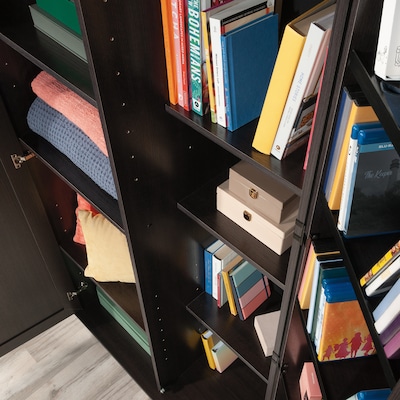 Sauder HomePlus 71"H Storage Cabinet with 12 Shelves, Dakota Oak (411572)