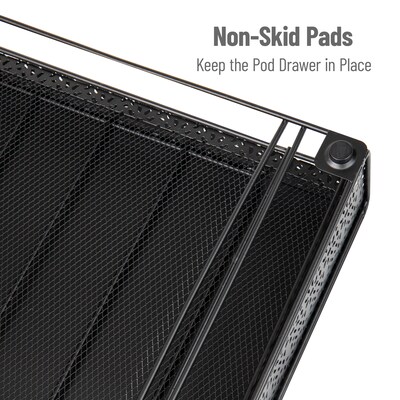 Mind Reader Metal Single Serve Coffee Pod Drawer, 36 Pod Capacity, Black (MTRAY-BLK)