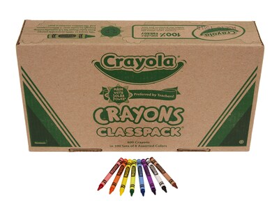 Crayola Classpack Crayons, 800/Box (52-8008)