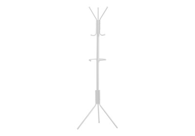 Monarch Specialties Inc. Coat Tree, White, Metal (I 2164)