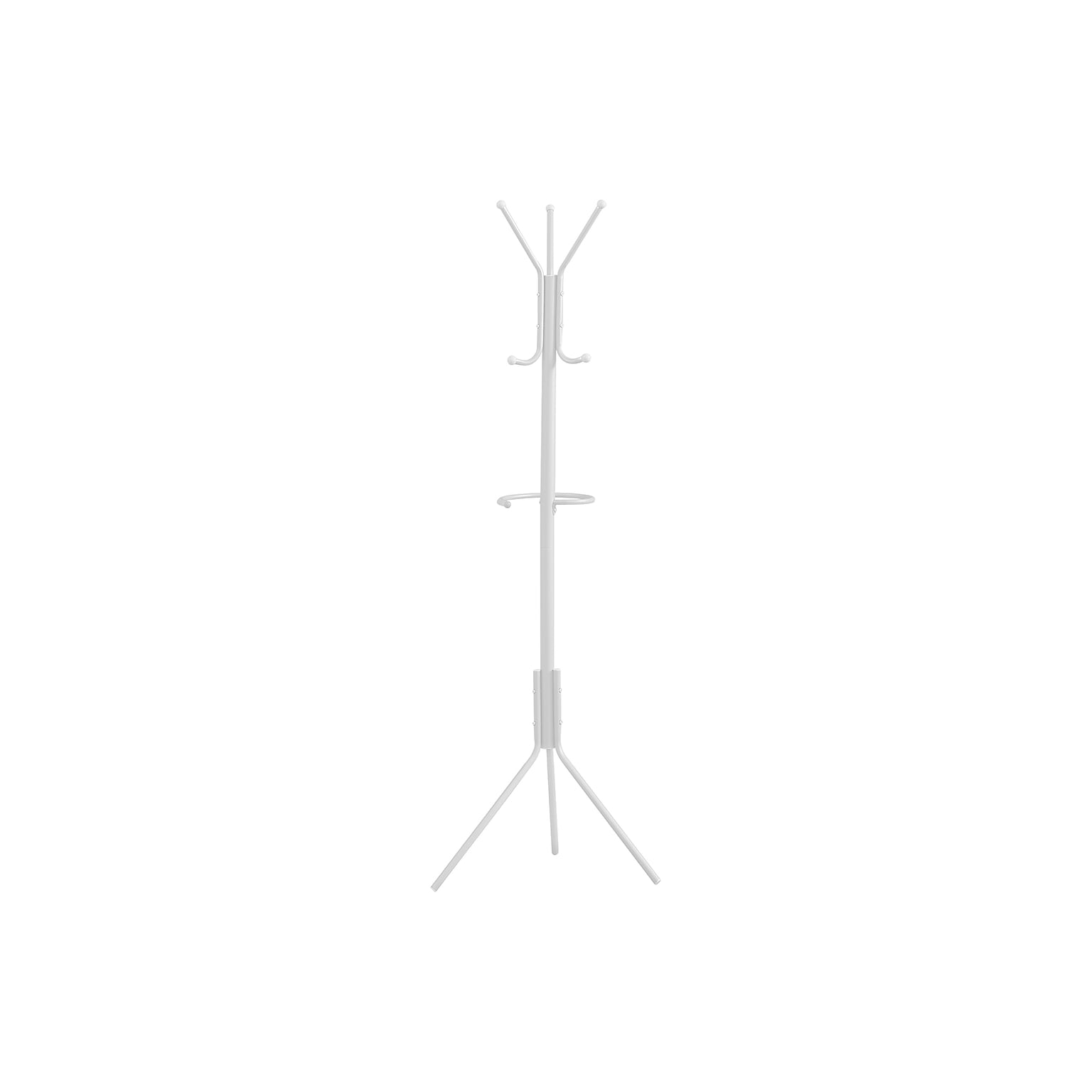 Monarch Specialties Inc. Coat Tree, White, Metal (I 2164)