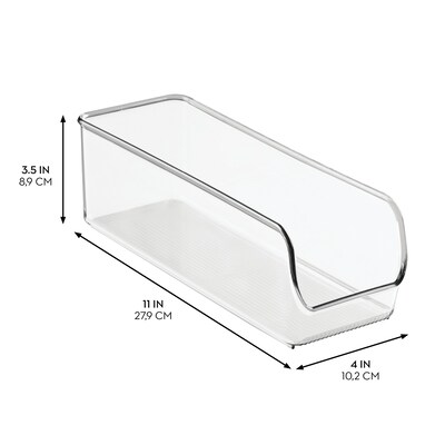 iDESIGN Stackable Plastic Accessory Tray, Clear, 2 Piece (28196M2)