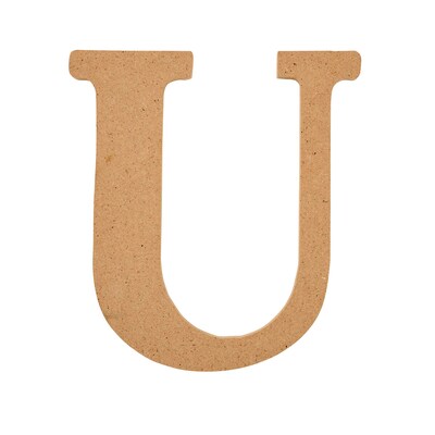 Plaid MDF Letters, 5, Brown Oxide, 12/Pack (PDE63574-12)