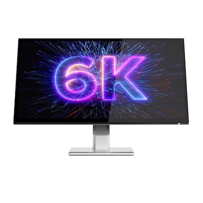 ALOGIC Clarity 32 6K UHD IPS 60Hz LED Monitor, HDR10, Built-In Speaker, Height Adjustable, Universal Docking Station, Silver