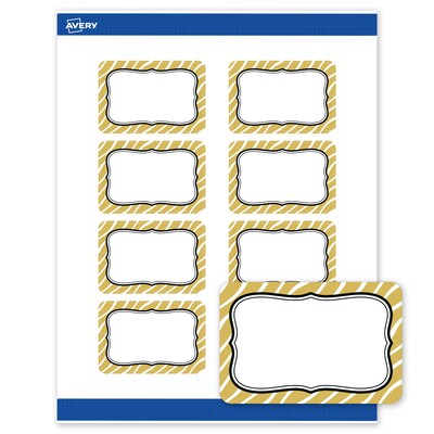 Avery Rectangle Laser/Inkjet Multipurpose Labels, 2 x 3, White, 80/Pack (19479370995)
