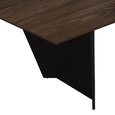 Regency Array 240"W x 48"D Conference Table with Grommet, Neo Walnut/Black (ACT24048NWBK)
