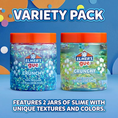 Elmer's Gue Premade Crunchy Slime, 2/Pack (2223183)