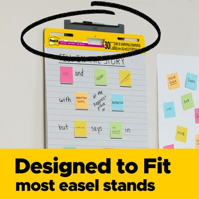Post-it Super Sticky Wall Easel Pad, 25 x 30, Lined, 30 Sheets/Pad, 6 Pads/Pack (561WL-VAD-6PK)