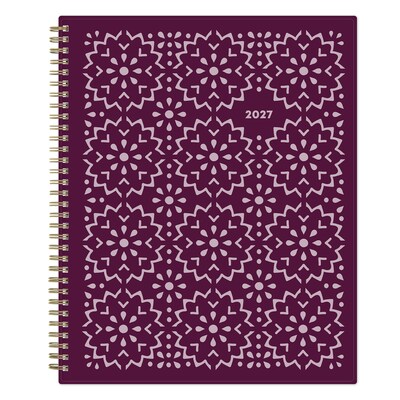 2027 Blue Sky Gili 8.5 x 11 Calendar Year Weekly & Monthly Planner, Plastic Cover (117889-27)