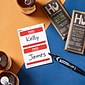 Avery "Hello My Name Is" Name Badge Labels, 2 1/3" x 3 3/8", White with Red Hello, 100 Labels Per Pack (5140)