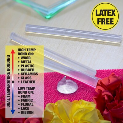 Bazic Dual-Temp Mini Hot Glue Sticks, Clear, 50/Pack, 3 Packs/Bundle(BAZ2095-3)