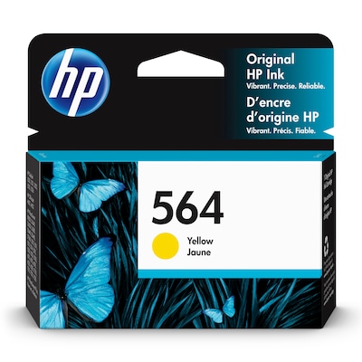HP 564 Yellow Standard Yield Ink Cartridge, Prints Up to 300 Pages (CB320WN#140)