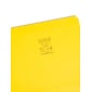 Smead File Folder, Reinforced Straight-Cut Tab, Letter Size, Yellow, 100 per Box (12910)