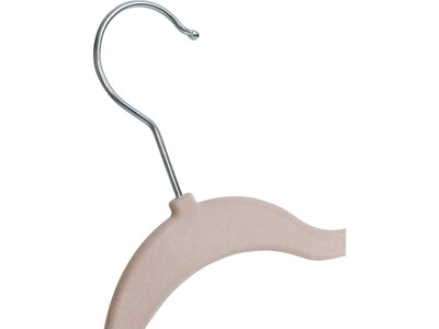 Honey-Can-Do Metal Slim-Profile Nonslip Velvet Hanger, Dusty Pink, 35/Pack (HNG-09733)