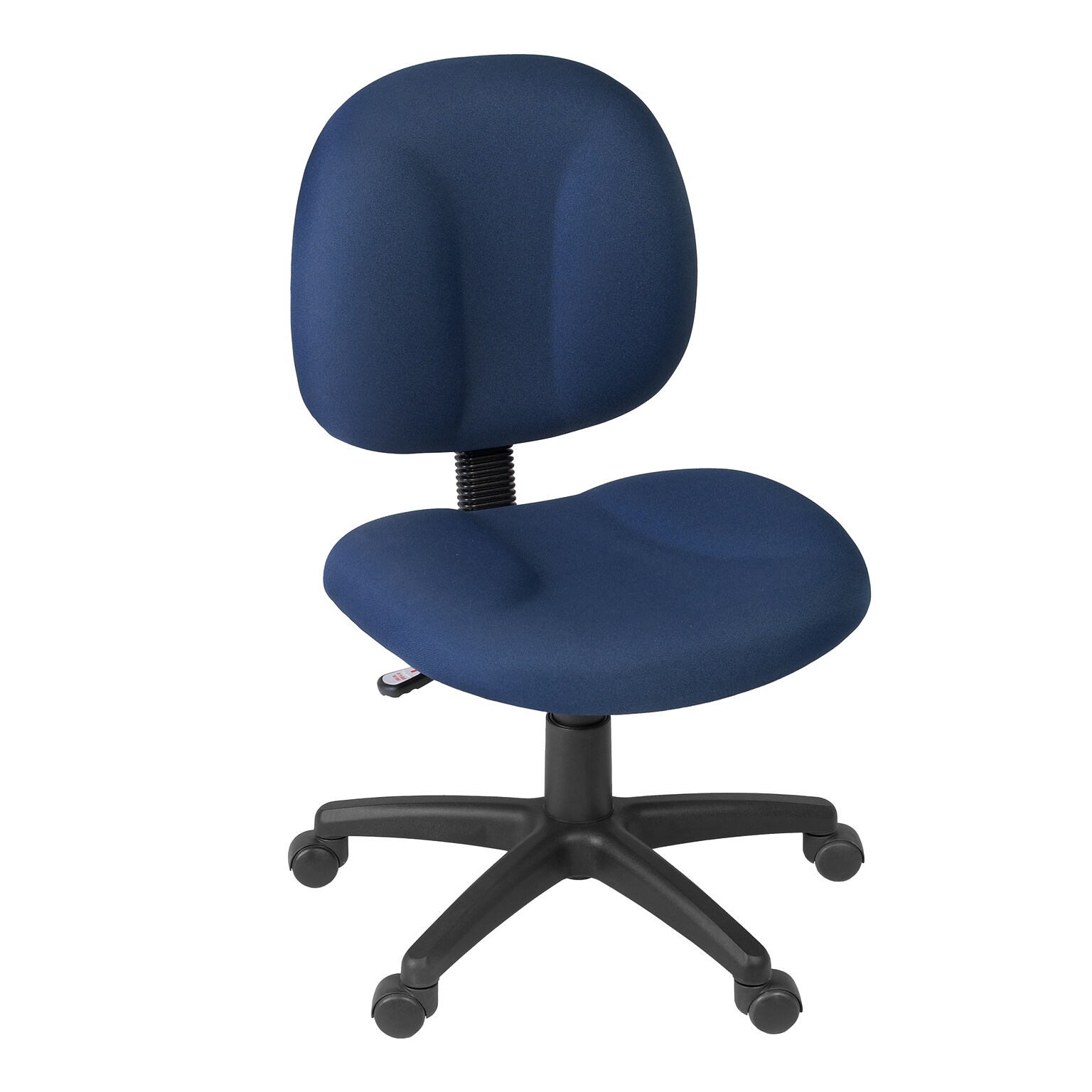 Regency Comfort Series Armless Ergonomic Fabric Swivel Task Chair, Navy Blue (105-NV)