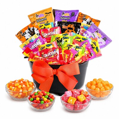 Alder Creek Halloween Witchs Cauldron of Treats Gift Basket (FG07446)