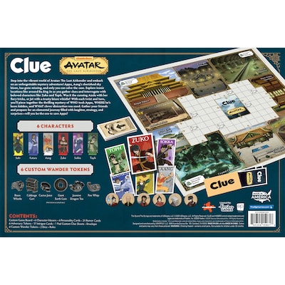 USAopoly CLUE® Avatar The Last Airbender Board Game (USACL096653)