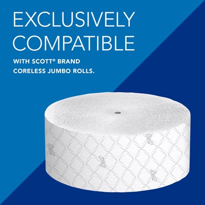 Scott Essential Coreless Toilet Paper Dispenser, Black (09602)