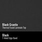 Correll 20"W Rectangular Adjstable Standing Desk, Black Granite (CST2024TF-07)