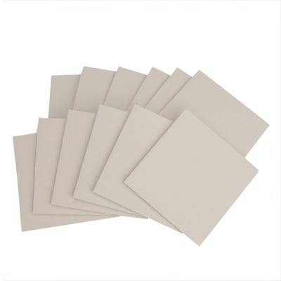 S&S Value Canvas Panels, 5 x 5, White, 12/Pack (PE2240G55)