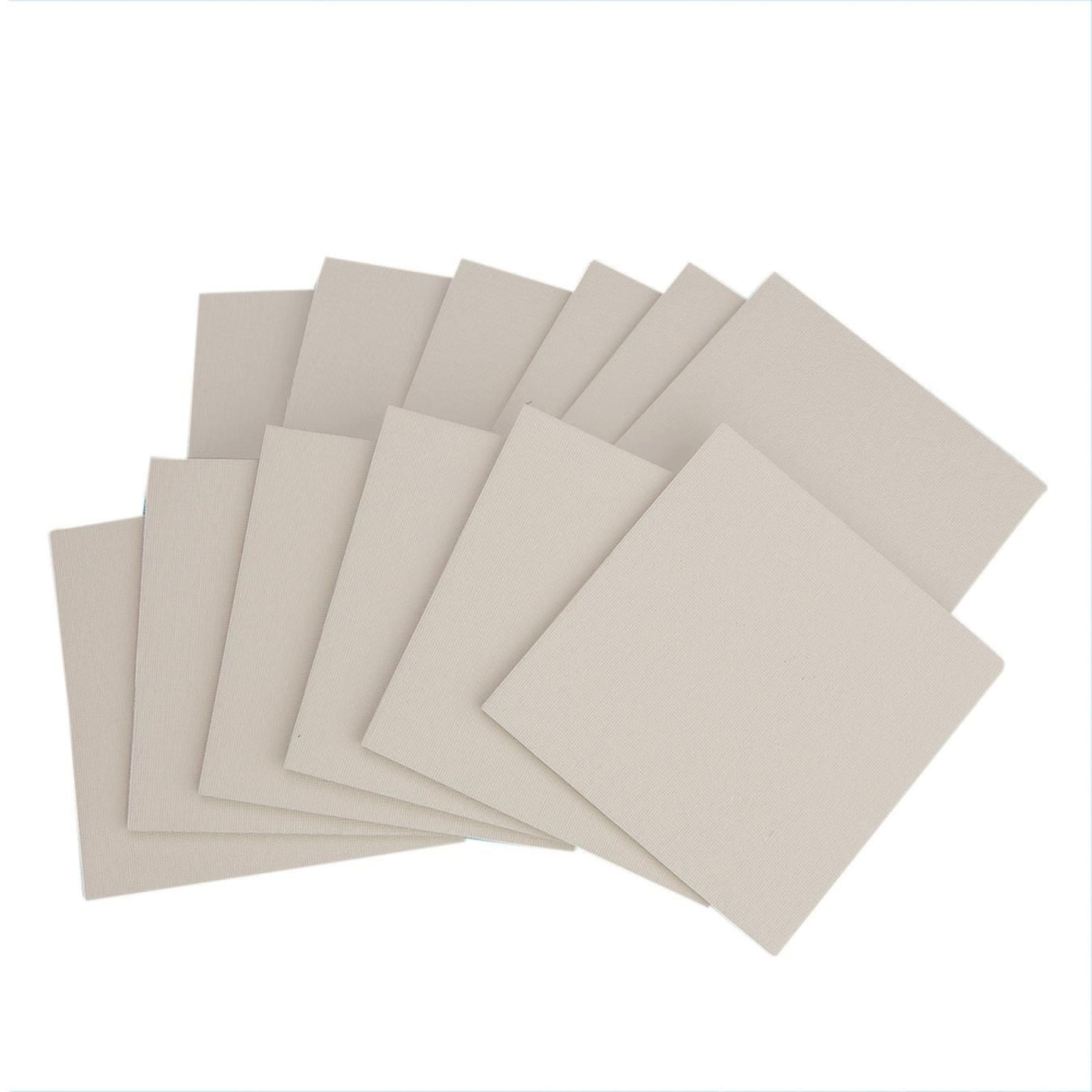 S&S Value Canvas Panels, 5 x 5, White, 12/Pack (PE2240G55)