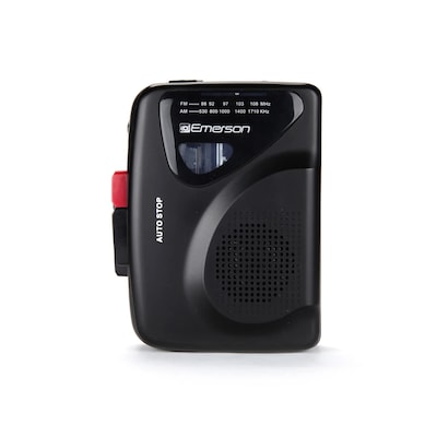 Emerson Portable Cassette Player & Recorder, Black (EPC-1000)