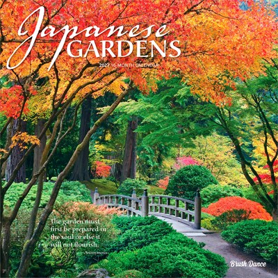 2027 BrownTrout Japanese Gardens 12 x 12 Monthly Wall Calendar (9798330713981)
