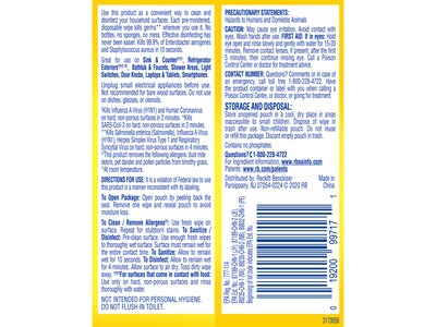 Lysol Disinfecting Wipes, Lemon & Lime Blossom Scent, 15 Wipes/Pack, 24 Packs/Carton (19200-99799)