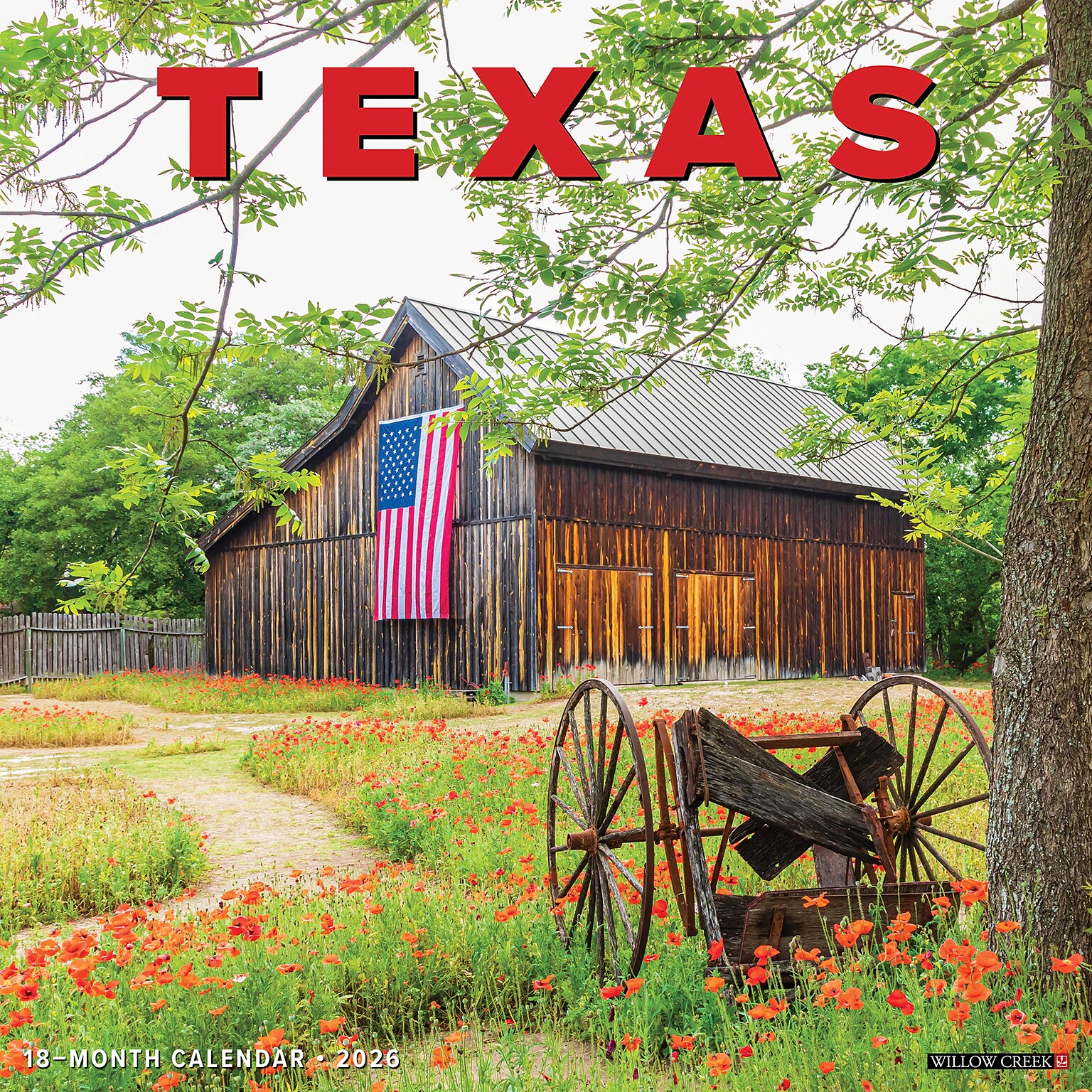 2026 Willow Creek Texas 12 x 12 Monthly Wall Calendar (55571)