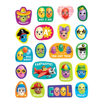 Teacher Created Resources Jelly Bean Smelly Stickers, Multicolored, 120/Pack, 6/Packs/Bundle (TCR9441-6)