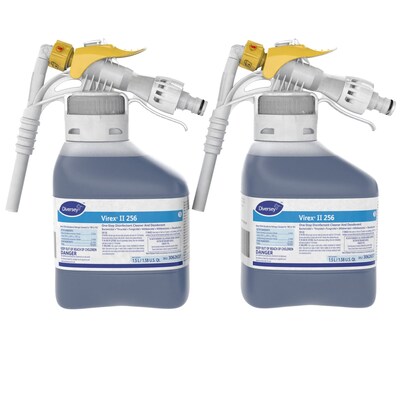 Virex II 256 Disinfectant for Diversey RTD, Minty, 1.5 L / 1.58 U.S. Qt., 2/Carton (3062637)