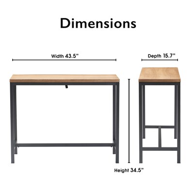Tommy Hilfiger Robson 43.3"W x 15.7"D Console Table, Natural (FUTB20076B)