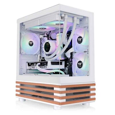 Thermaltake View Micro ATX Micro-Tower Computer Case, Snow (CA-1Z4-00M6WN-WS)