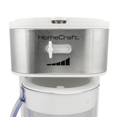 HomeCraft 12-Cups Automatic Drip Coffee Maker, White (HCIT3WS6A)