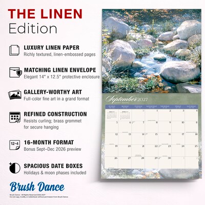 2027 BrownTrout America the Beautiful 14" x 12" Monthly Wall Calendar, Assorted Colors (9798330715930)