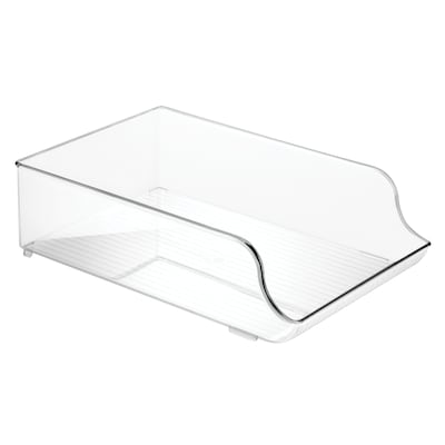 iDESIGN Plastic Stackable Water Bottle Holder, Clear (70036)