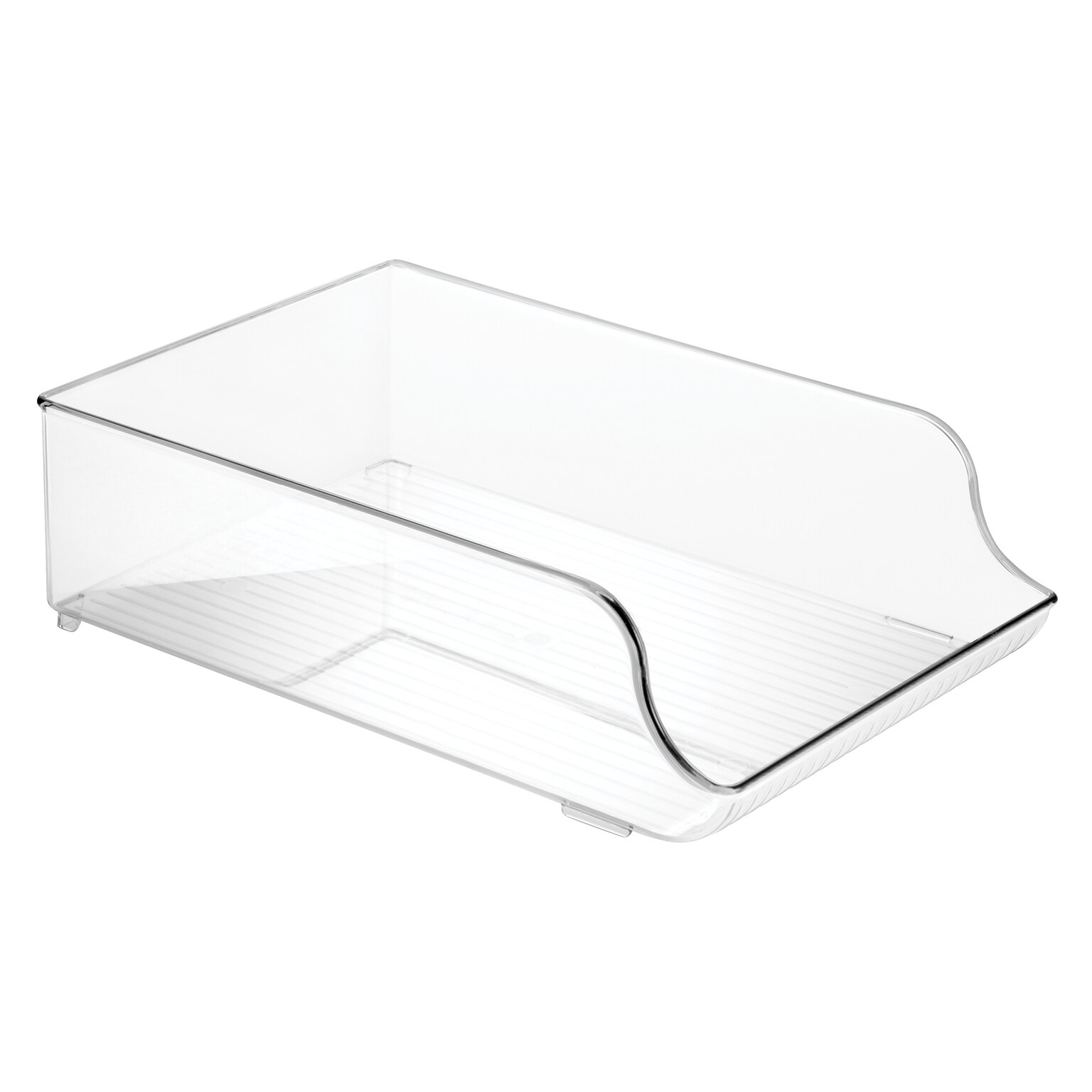 iDESIGN Plastic Stackable Water Bottle Holder, Clear (70036)
