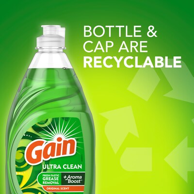 Gain Ultra Liquid Dish Soap, Original Scent, 38 oz. (74346)