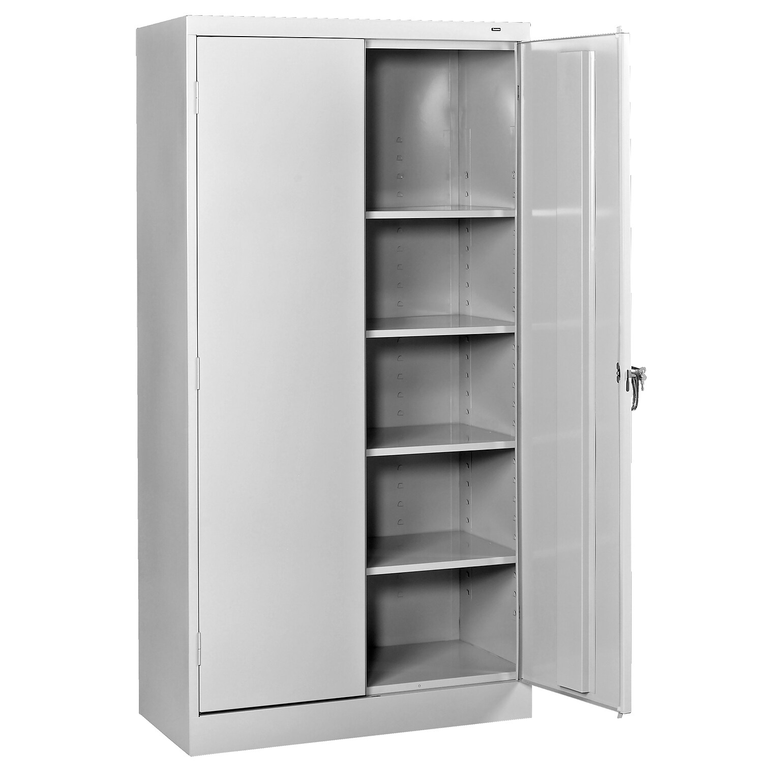 Tennsco 72 Steel Storage Cabinet with 5-Shelves, Light Gray (7218-LGY)
