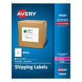 Avery Laser/Inkjet Shipping Labels, 8-1/2 x 11, White, 1 Labels/Sheet, 250 Sheets/Box, 250 Labels/