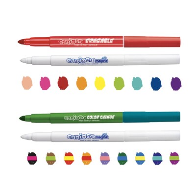 CARIOCA Magic! Washable Kids Marker, Maxi Tip, Assorted Colors, 20/Set (CRA41369)