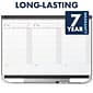 Quartet Prestige Total Erase Calendar Whiteboard, Graphite Frame, 3' x 2' (CMP32P2)
